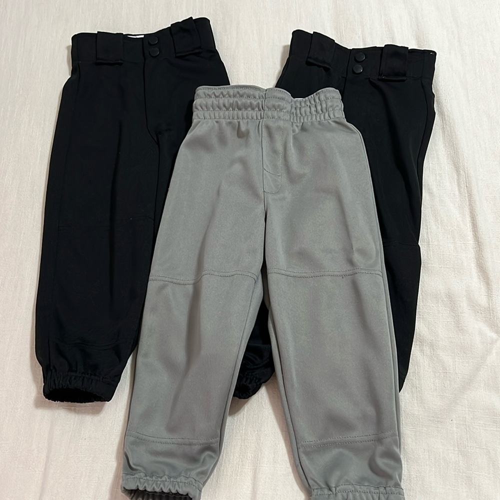 3 pairs of Rawlings XXS baseball pants